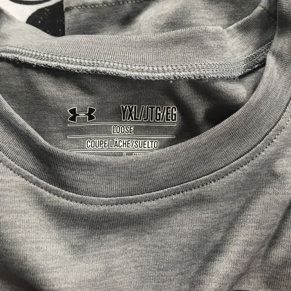 Boys UA long sleeve heat gear- size YXL